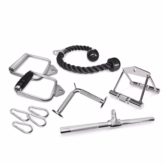 Gym Press Down Accessory V Shaped Rotated Cable Fitness Lat Pull Down Bar